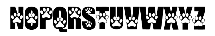 Foot Dog Font UPPERCASE