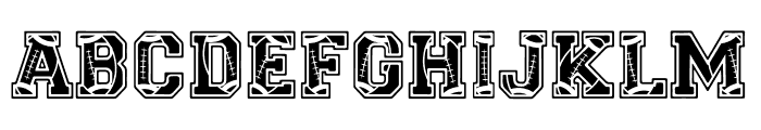 Football College Font UPPERCASE