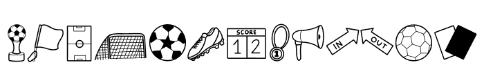 Football Doodles Font LOWERCASE