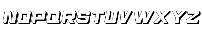 Football Stage Italic Extrude Font UPPERCASE