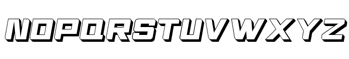 Football Stage Italic Extrude Font LOWERCASE