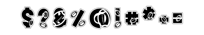 Football Varsity Font OTHER CHARS