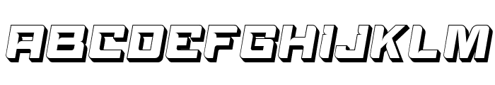 FootballStage-ItalicExtrude Font UPPERCASE