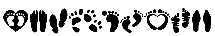 Footprints Font OTHER CHARS