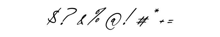 Forade Mellodvista Script Italic Font OTHER CHARS