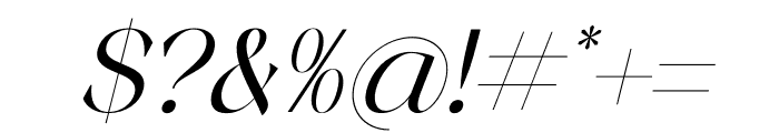 Forade Mellodvista Serif Italic Font OTHER CHARS