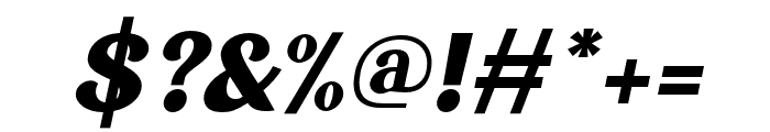 Forbiden Oblique Font OTHER CHARS