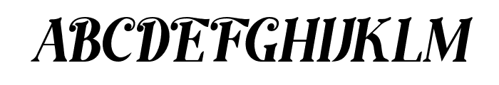 Foremost-Italic Font UPPERCASE