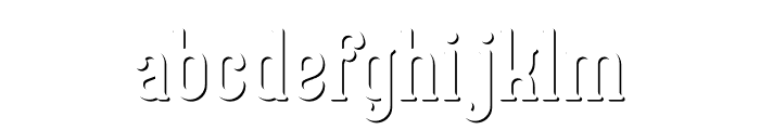 Forest Camp Shadow FX Font LOWERCASE