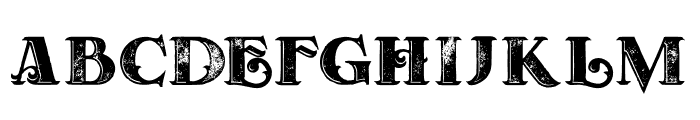 Forest Inline Grunge Font UPPERCASE