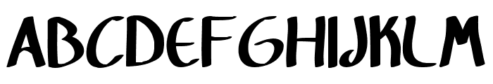 Forest and Hills Regular Font UPPERCASE