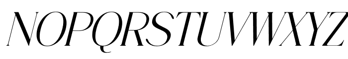 Foresta Monesta Serif Italic Font UPPERCASE