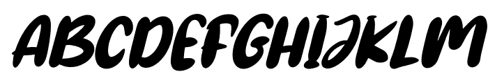 Forestha Italic Regular Font UPPERCASE