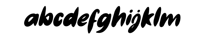 Forestha Italic Regular Font LOWERCASE