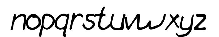 Forestia Handed Font LOWERCASE