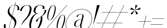 Forfelast Royalten Italic Font OTHER CHARS