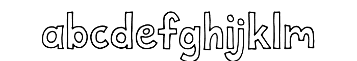 Forfty Outline Color Font LOWERCASE