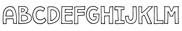 Forfty Outline Font UPPERCASE