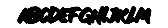 Fort Mayhem Two Extrude Font LOWERCASE