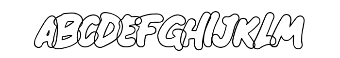 FortMayhem-TwoOutline Font LOWERCASE