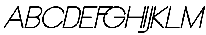 Fortaleza Italic Font UPPERCASE