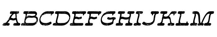 Forteast Rough Italic Font UPPERCASE
