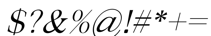 Fortela Typeface Italic Font OTHER CHARS