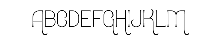 FortuneVariable-Thin Font LOWERCASE