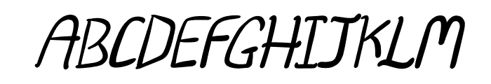 Fortunis Italic Regular Font UPPERCASE