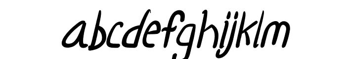 Fortunis Italic Regular Font LOWERCASE