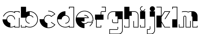 Forward Crossover Cutline Font LOWERCASE