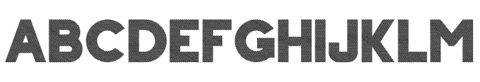 Forward Crossover Fill Stripe Font UPPERCASE