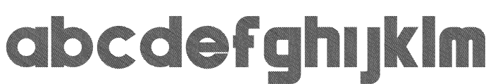 Forward Crossover Fill Stripe Font LOWERCASE