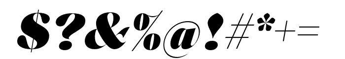 Fosca RegularOblique Font OTHER CHARS