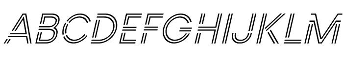 Fosfor Line Italic Font UPPERCASE