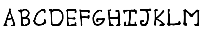 Foster Regular Font UPPERCASE