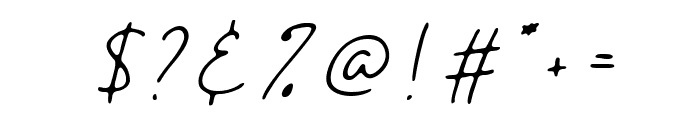 Fostone Italic Font OTHER CHARS