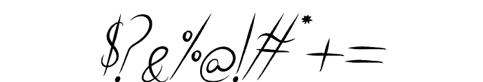 Fothem Italic Font OTHER CHARS