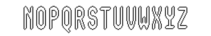 Fotybit Outline Regular Font UPPERCASE