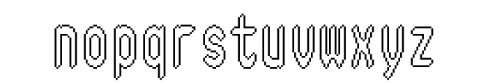 Fotybit Outline Regular Font LOWERCASE