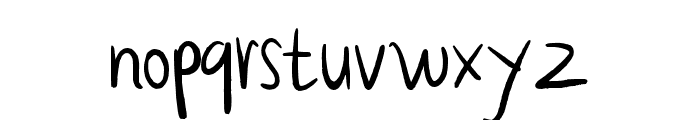 Fountain Pen natural Font LOWERCASE