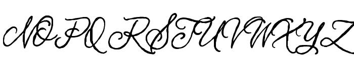 Fountain Persona Regular Font UPPERCASE