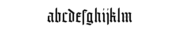 Fountencil-Regular Font LOWERCASE