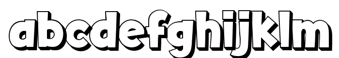 Fox Alexis 3D Font LOWERCASE