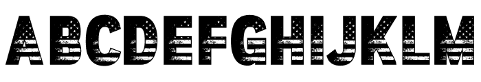 Fox American Regular Font UPPERCASE