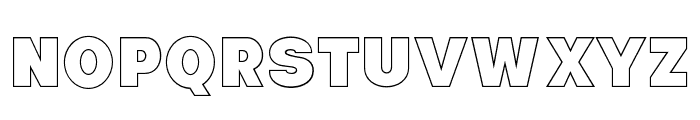 Fox Blimpo Outline Font UPPERCASE