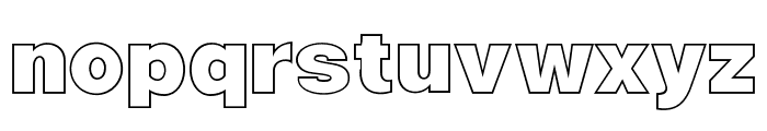 Fox Blimpo Outline Font LOWERCASE