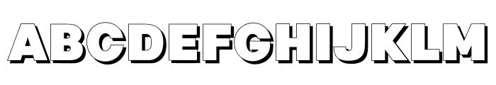 Fox Blimpo Shadow Font UPPERCASE