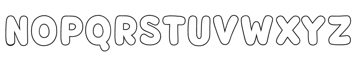 Fox Chubby Outline Font UPPERCASE