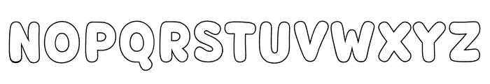 Fox Chubby Outline Font LOWERCASE